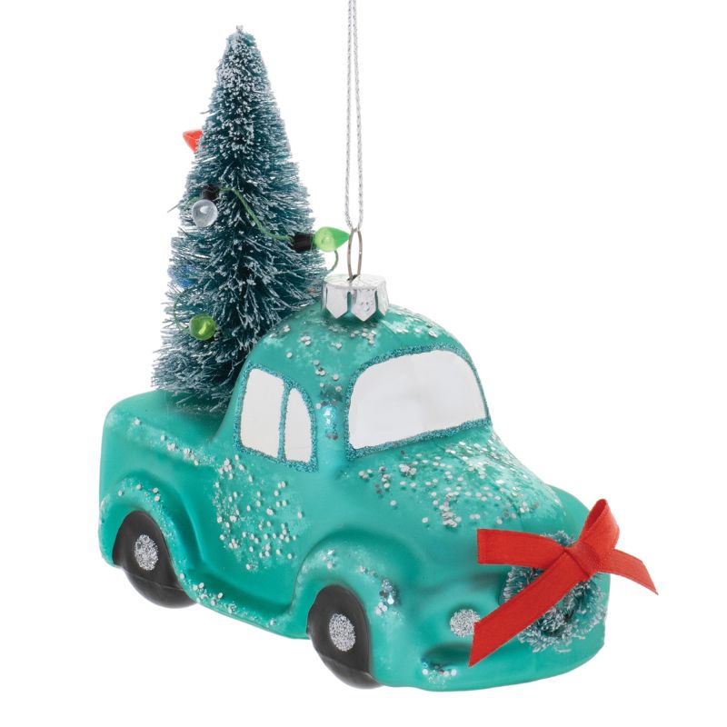Vintage Blue Truck Ornament